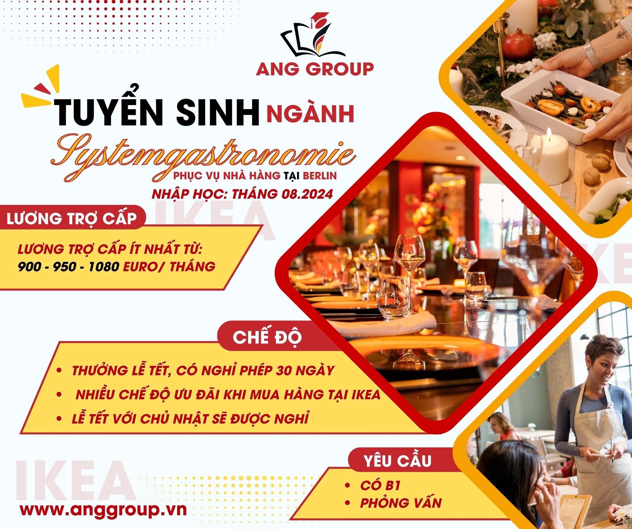 Tuyển sinh ngành Systemgastronomie tại Berlin